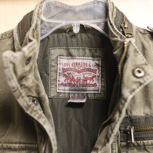 Levi's Army Green Zip-Front Barn Jacket, Boys Sz 10-12